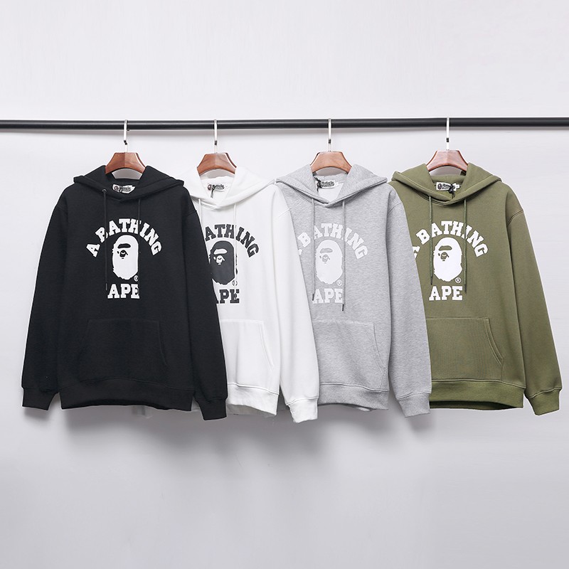 Bape Classic Hoodie 4 Colors Black White Grey Army Green M~2XL 8B173XC318